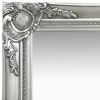 Wall Mirror Baroque Style 23.6"x15.7" Silver