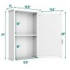 Wall Mounted Bedroom Mirror Jewelry Cabinet Bathroom Storage Box