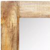 Solid Wood Framed Rectangle Wall Mirror 47.2"x23.6"