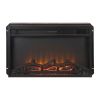 23 inch electric fireplace - black