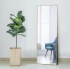 Gold 65 x 22 In Metal Stand full-length mirror