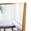 Gold 65 x 22 In Metal Stand full-length mirror