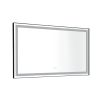 84in. W x48 in. H Framed LED Single Bathroom Vanity Mirror in Polished Crystal Bathroom Vanity LED Mirror with 3 Color Lights Mirror for Bathroom Wall