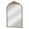 Arch Metal Wall Mirror D√©cor in Gold