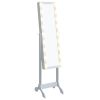 Free-Standing Mirror with LED White 13.4"x14.6"x57.5"
