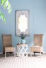 29" x 54" Distressed White Mirror with Solid Wood Frame, French Country Floor Mirror for Living Room Bedroom Entryway
