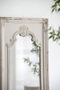 29" x 54" Distressed White Mirror with Solid Wood Frame, French Country Floor Mirror for Living Room Bedroom Entryway