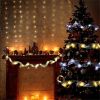 Christmas Decoration LED Ribbon Lights Christmas Tree Ornaments DIY Lace Bows String Light Navidad Home Decoration New Year 2024