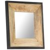 Mirror 19.7"x19.7" Solid Mango Wood