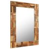 Wall Mirror Solid Reclaimed Wood 23.6"x35.4"