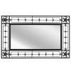 Wall Mirror Sunburst 31.4" Black