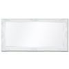 Wall Mirror Baroque Style 47.2"x23.6" White