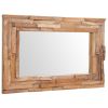 Decorative Mirror Teak 35.4"x23.6" Rectangular