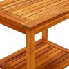 Coffee Table 19.7"x13.8"x17.7" Solid Acacia Wood