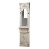 20" x 76" Classic Vintage Antique White Wall Mirror, French Country Wall Decor