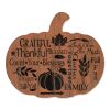 "Grateful" By Artisan Linda Spivey Printed on Wooden Pumpkin Wall Art