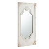 29" x 54" Distressed White Mirror with Solid Wood Frame, French Country Floor Mirror for Living Room Bedroom Entryway