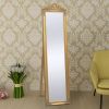 Free-Standing Mirror Baroque Style 63"x15.7" Gold