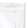 Wall Mirror Baroque Style 47.2"x23.6" White