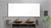 84x 36Inch LED Mirror Bathroom Vanity Mirror with Back Light, Wall Mount Anti-Fog Memory Large Adjustable Vanity Mirror