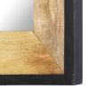 Mirror 31.5"x19.7" Solid Mango Wood