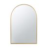 24" x 36" Arched Accent Mirror with Gold Metal Frame for Bathroom, Bedroom, Entryway Wall