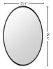 ONLY PICK UP Metal Oval Wall Mirror