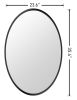 ONLY PICK UP Metal Oval Wall Mirror