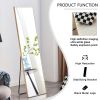 The3rd generation packaging upgrade includes a light oak solid wood frame full length mirror, dressing mirror, bedroom entrance, decorative mirror, cl