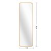 Gold 47 x 14IN Door mirror