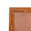 Solid Teak Wood Wall Mounted Mirror for Bathroom,Bedroom, HD Makeup Mirror,Decror Wall Mirror