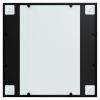 Wall Mirror Black 23.6"x23.6" Metal