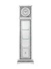 ACME Noralie GRANDFATHER CLOCK W/LED Mirrored & Faux Diamonds AC00354