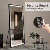 LED Mirror Full Length Mirror with Lights Wide Standing Tall Full Size Mirror for Bedroom Giant Full Body Mirror Large Floor Mirror with Lights Stand