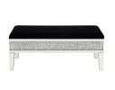 ACME Noralie BENCH W/STORAGE Mirrored & Faux Diamonds AC00535