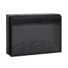 23 inch electric fireplace - black