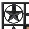 Wall Mirror Sunburst 31.4" Black