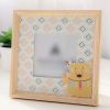 Beige Cartoon Tabletop Picture Frames Wood Photo Frame 4x6 Picture Frame Display