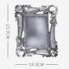 Silver 4x6 Resin Photo Frame Retro Picture Frame Flower Carved Photo Frame Tabletop Display