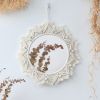 1pc, Boho Macrame Round Mirror - Woven Wall Hanging for Apartment, Home, Bedroom, Living Room Decor