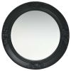 Wall Mirror Baroque Style 19.7" Black