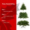 6-FT Artificial Christmas Tree with 1600 Tips,No Light, Unlit Hinged Spruce PVC/PE Xmas Tree for Indoor Outdoor, Green