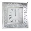 ACME Nysa Wall Clock in Mirrored & Faux Crystals 97394