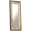 Mirror 43.3"x19.7" Solid Mango Wood