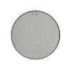 24" Large Round Black Circular Mirror