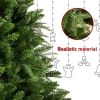 6-FT Artificial Christmas Tree with 1600 Tips,No Light, Unlit Hinged Spruce PVC/PE Xmas Tree for Indoor Outdoor, Green