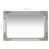 Wall Mirror Baroque Style 23.6"x15.7" Silver