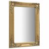 Wall Mirror Baroque Style 19.7"x31.5" Gold