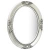 Wall Mirror Baroque Style 19.7"x23.6" Silver