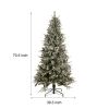 Best Choice Products 6ft Pre-Lit Pre-Decorated Spruce Hinged Artificial Blended PE/PVC Christmas Tree w/ 1273 Tips, 29 Pinecones, 240 Lights, Metal Ba